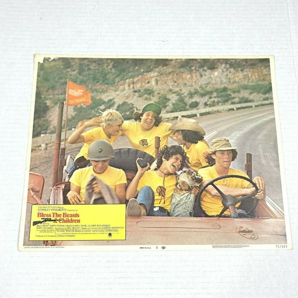 Bless‎ the Beasts and Child 1971 Lobby Card Movie Poster Bill Mumy Barry Robins